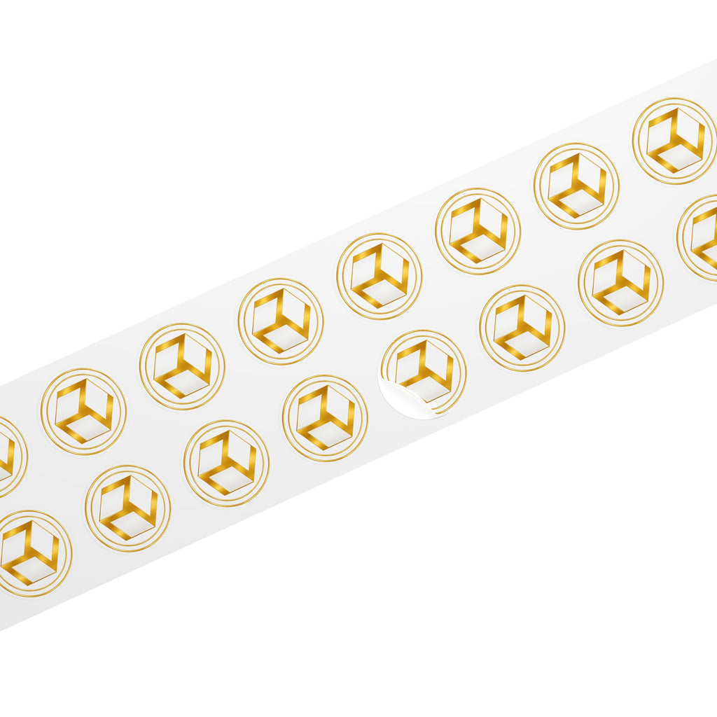 Gold Antahkarana - Round Logo Sticker Roll
