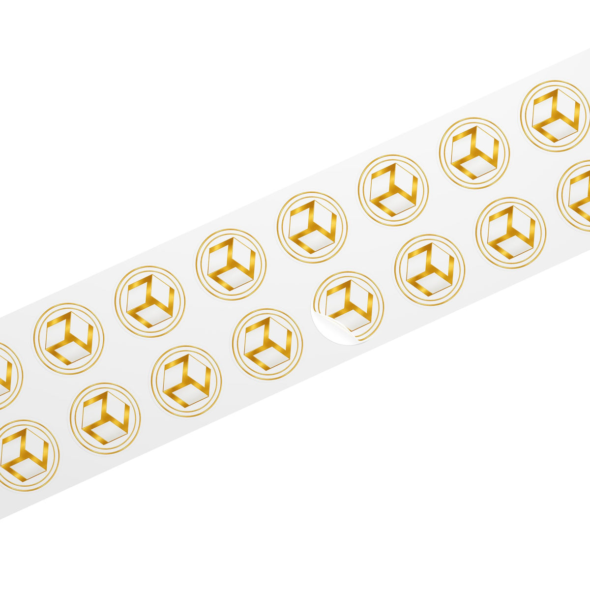 Gold Antahkarana - Round Logo Sticker Roll