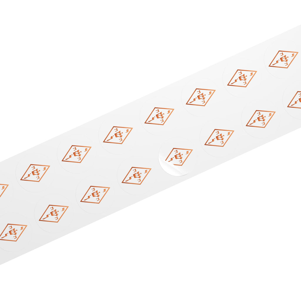 Copper The Yoshua Radionic Symbol - Round Sticker Roll
