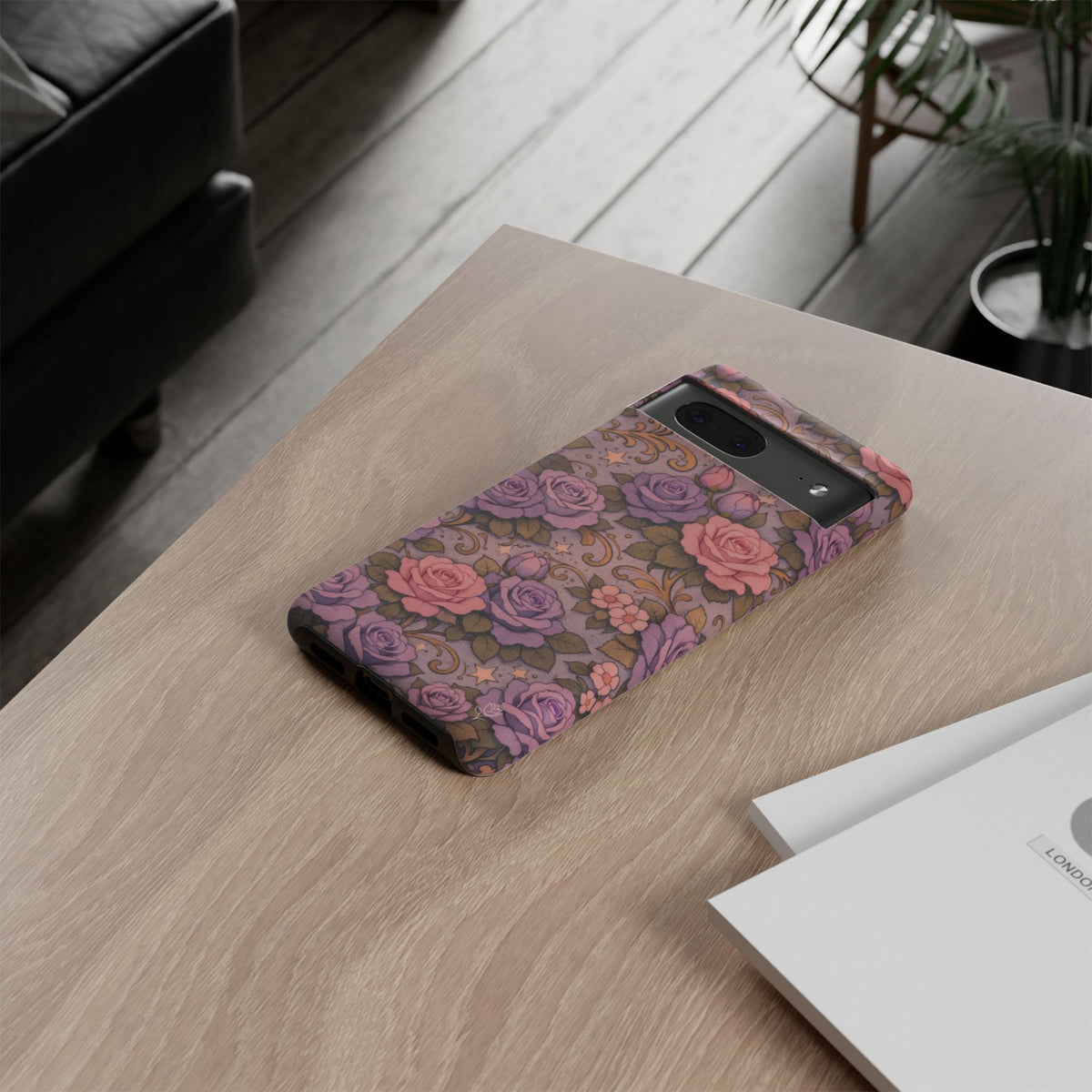 Google Pixel Tough Phone Case — The Sisterhood of the Rose — Master Portia's Rose Garden Vintage Drop-Proof Phone Cover