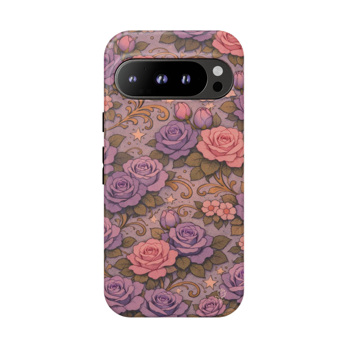 Google Pixel Tough Phone Case — The Sisterhood of the Rose — Master Portia's Rose Garden Vintage Drop-Proof Phone Cover