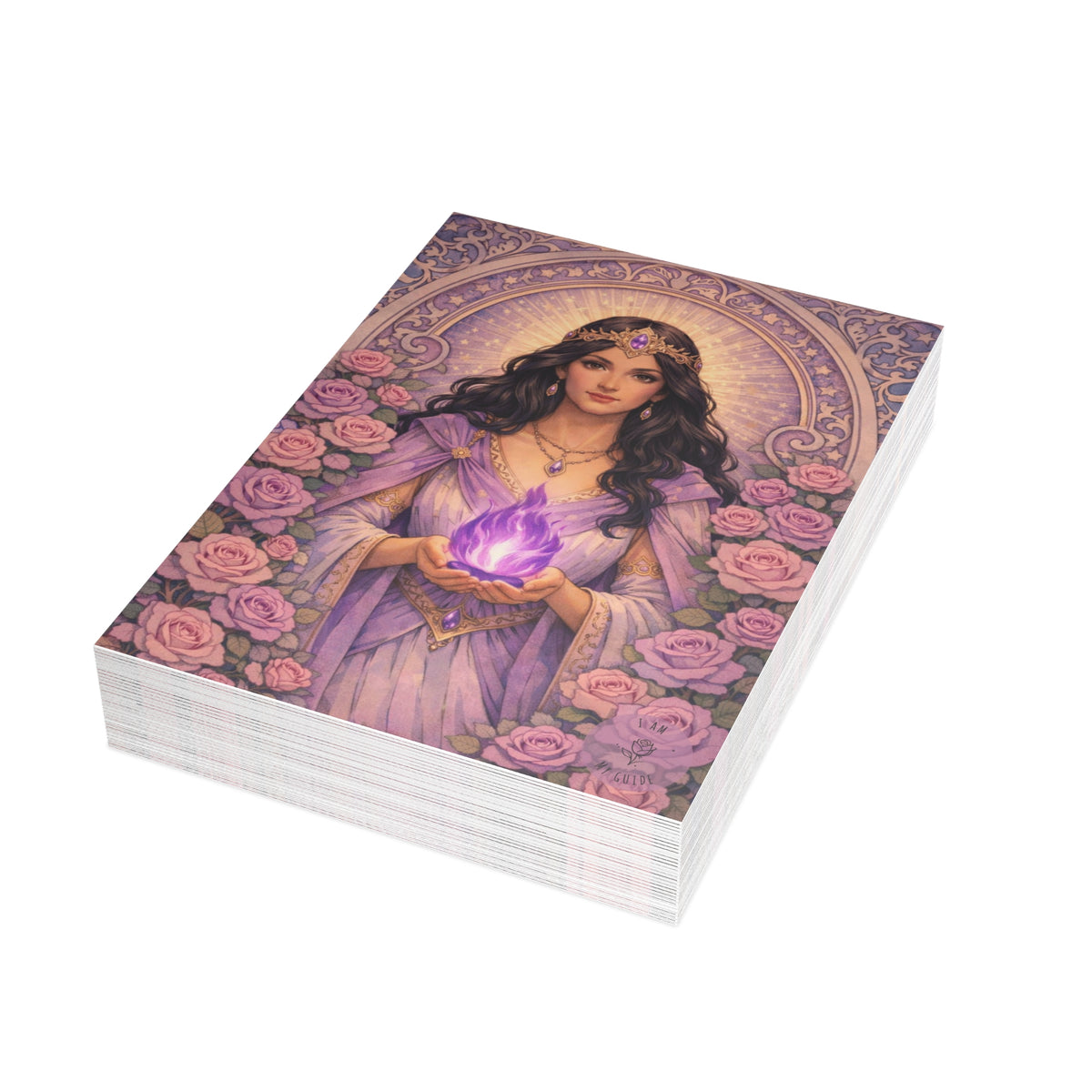 Master Portia Postcard Bundles (envelopes included) - Violet Flame Postcard