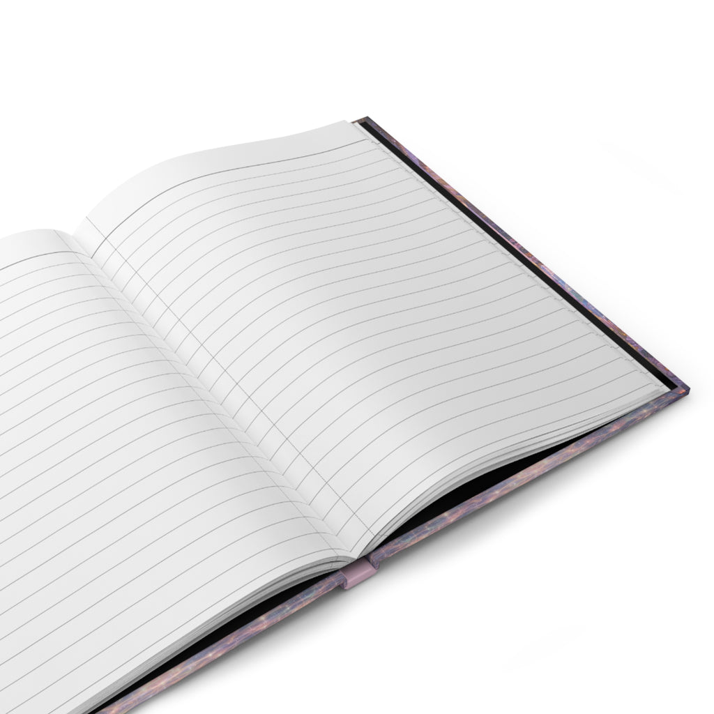 Lemurian Crystal Portal Hardcover Journal (Lined Pages) — Crystal Light Meditation Notebook