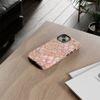 iPhone Case — Angelic Crystal Garden Phone Case — Pink Floral Quartz Protective Cover