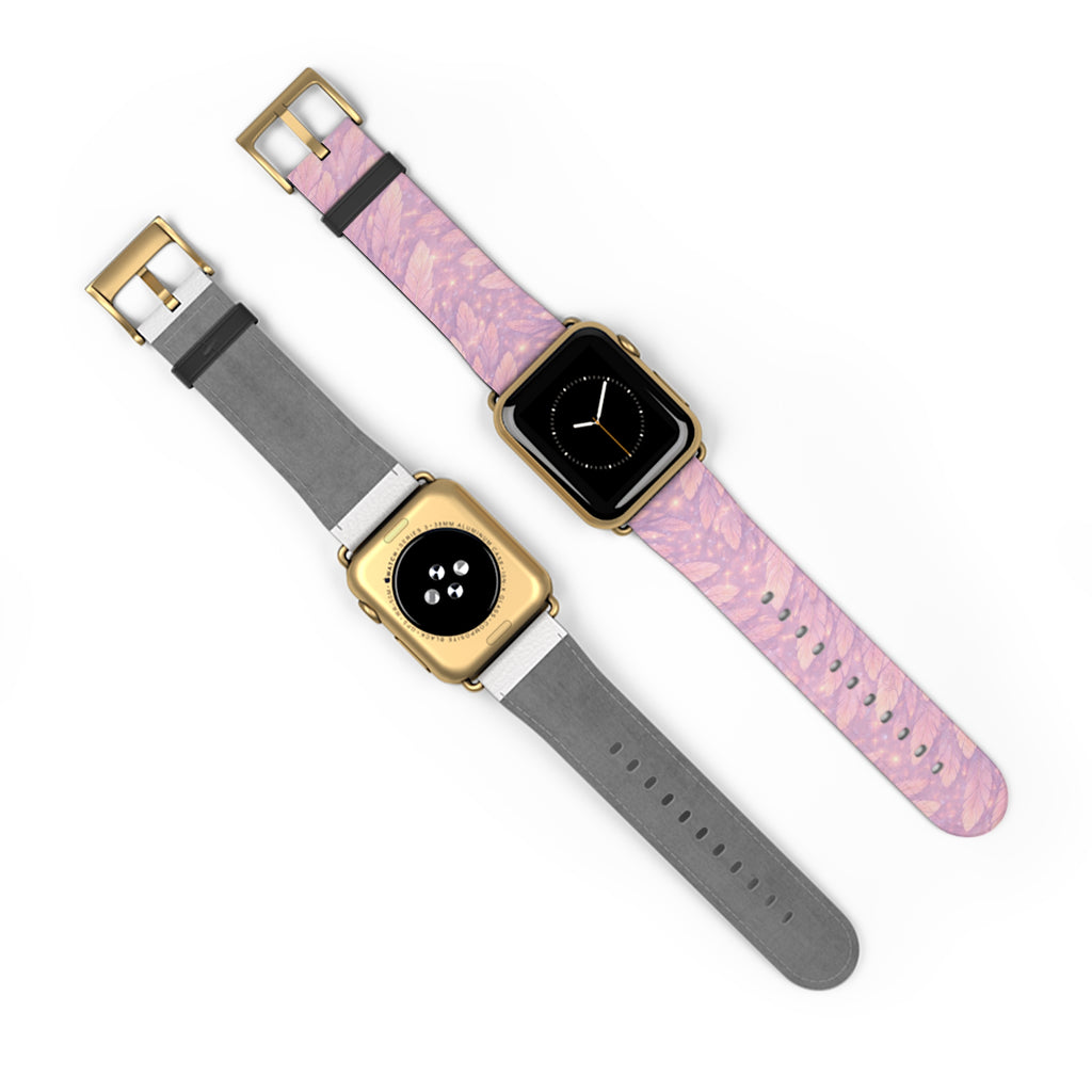 Angel Vehuiah iWatch Band — Pastel Feathers Pattern Apple Watch Strap