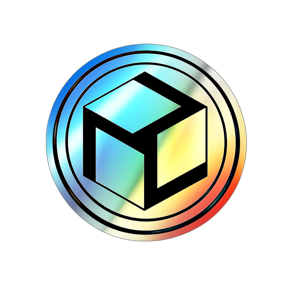 Holographic Antahkarana Die-Cut Sticker — Reiki Symbol