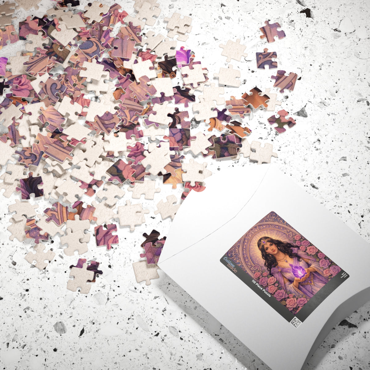 Master Portia Mystic Rose Violet Flame Puzzle — 110–520 Piece Spiritual Jigsaw
