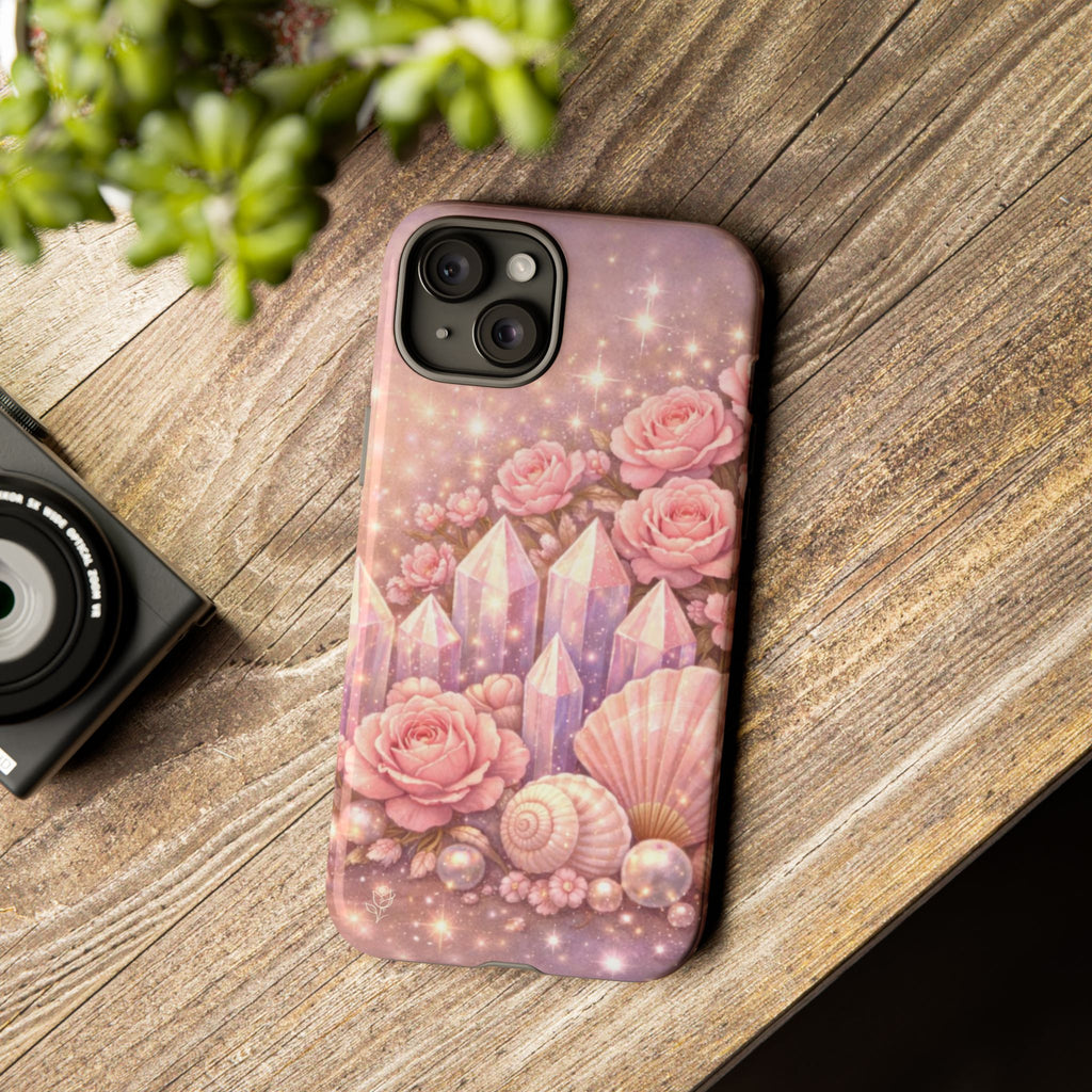 iPhone Case - Lemurian Rose Crystal Garden iPhoneTough Case