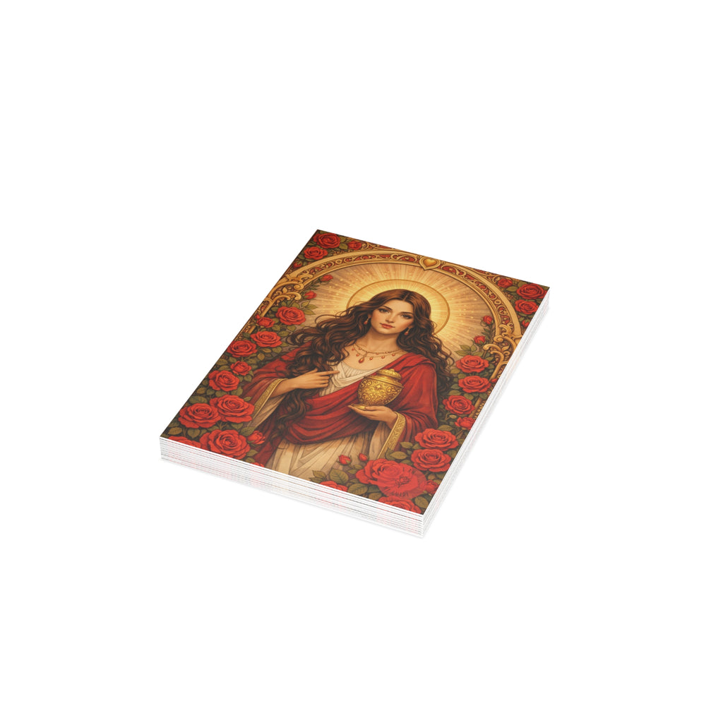 Mary Magdalene Greeting Card — Sisterhood of the Rose Artwork (Pack of 1/10/30/50)