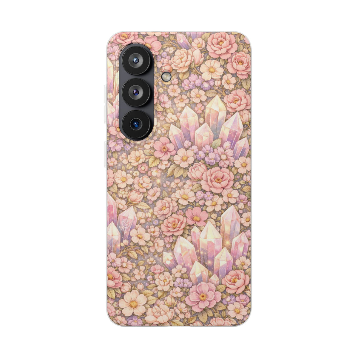 Samsung Galaxy Phone Case — Angelic Crystal Garden Clear Flexi Case