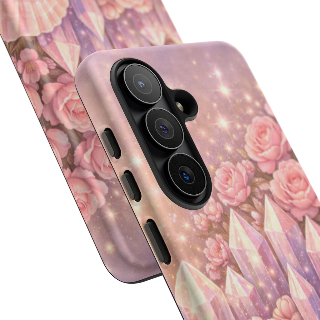 Samsung Galaxy Phone Case — Lemurian Rose Crystal Garden Tough Case