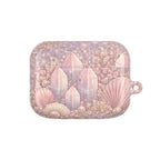 Lemurian Mermaid Crystal Garden AirPod Case — Pastel Seashell Protective Cover for AirPod
