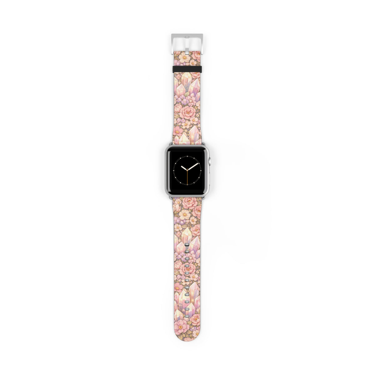 Floral Crystal Garden Watch Band — Pastel Angelical Pattern Apple Watch Strap