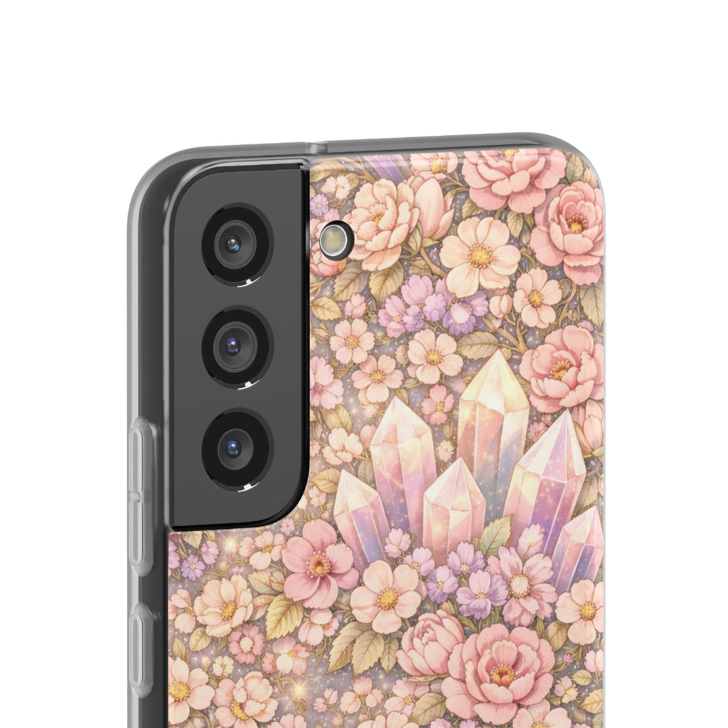 Samsung Galaxy Phone Case — Angelic Crystal Garden Clear Flexi Case