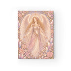 Archangel Glory (Archeia Shekinah) Journal — Blank (Unlined) Pages — Floral Crystal Blank Notebook