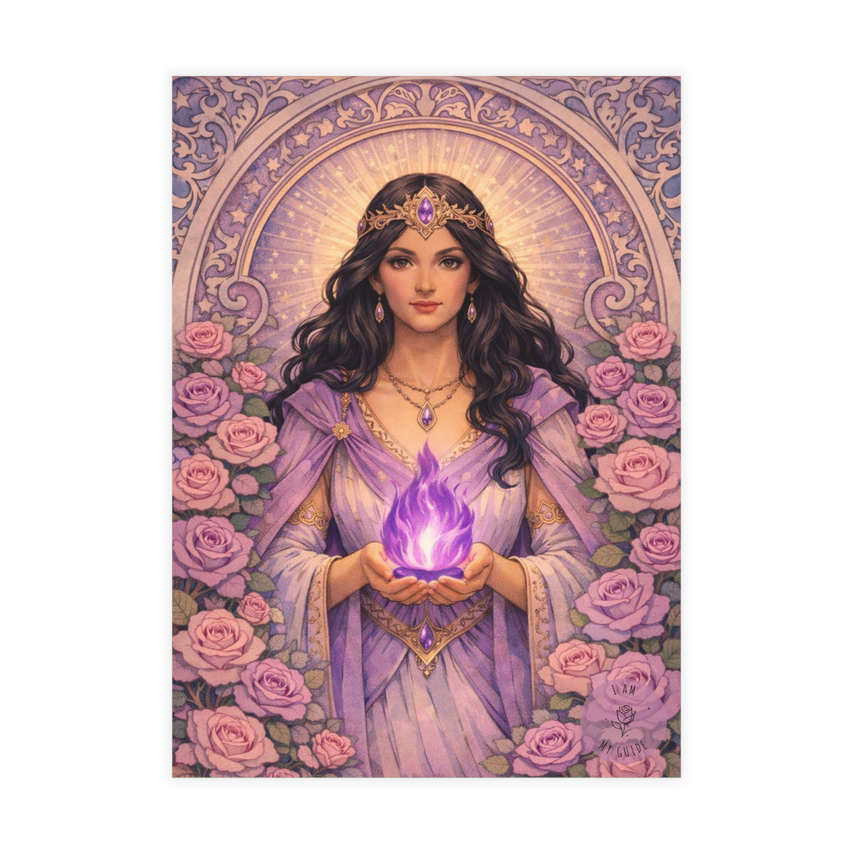 Master Portia Postcard Bundles (envelopes included) - Violet Flame Postcard