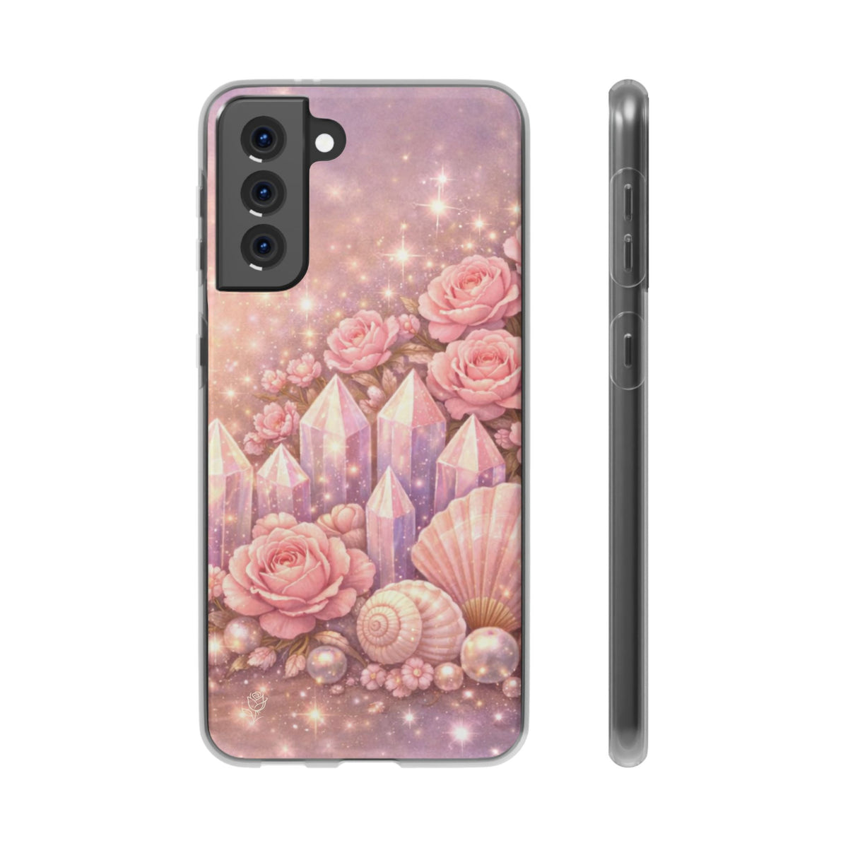 Samsung Galaxy Phone Case — Lemurian Rose Crystal Garden Flexi Case