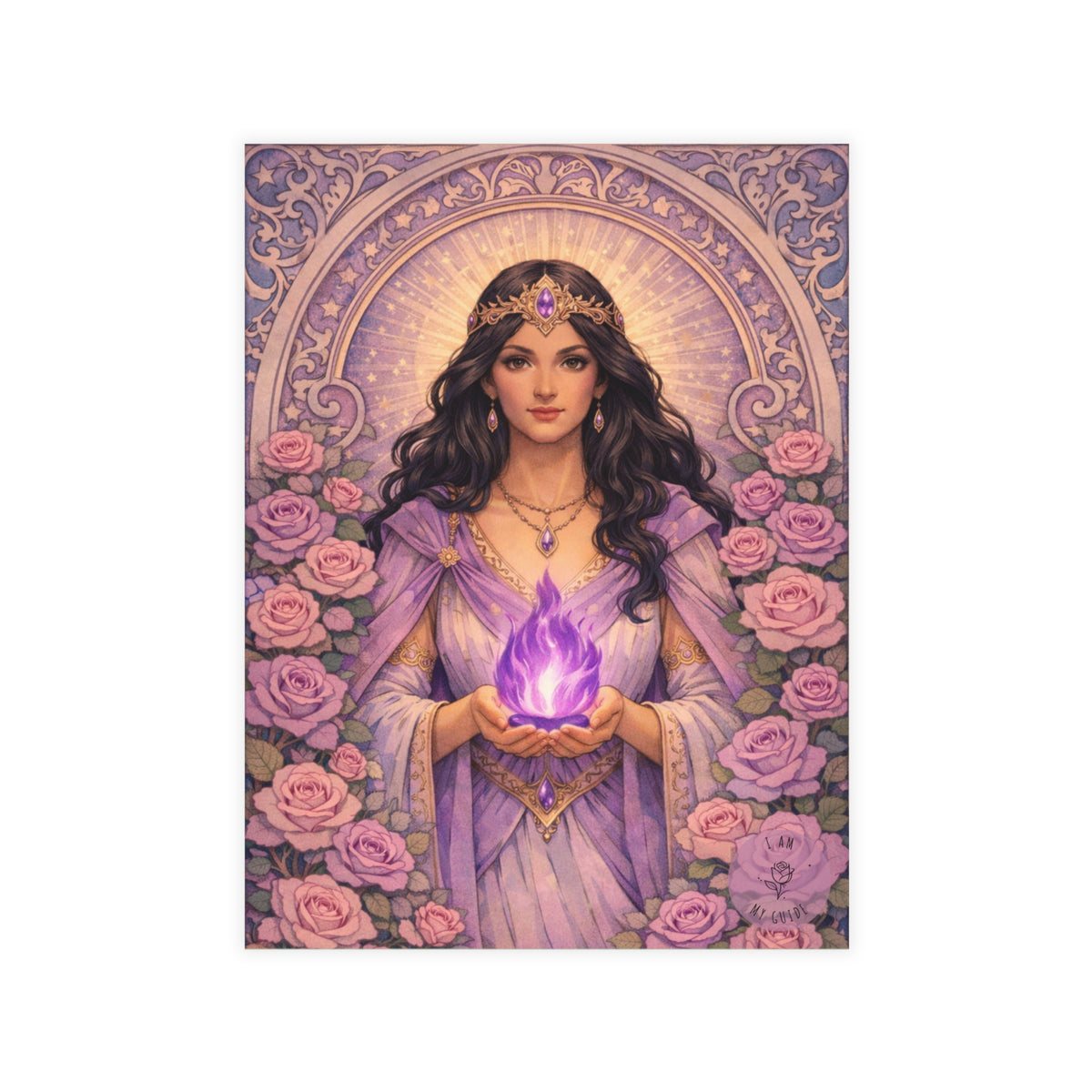 Master Portia Postcard Bundles (envelopes included) - Violet Flame Postcard