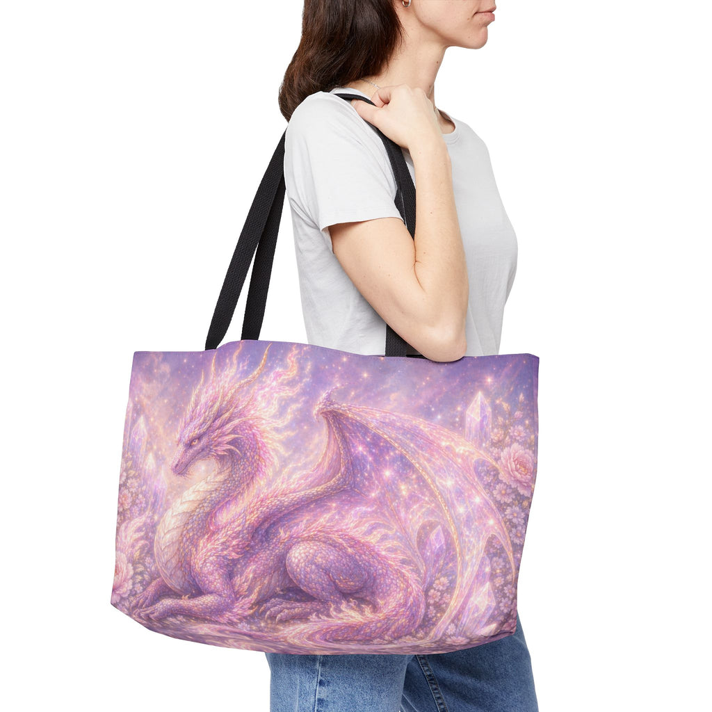Lilac Fire Dragon Weekender Tote Bag — Print Travel Tote