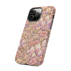 iPhone Case — Angelic Crystal Garden Phone Case — Pink Floral Quartz Protective Cover