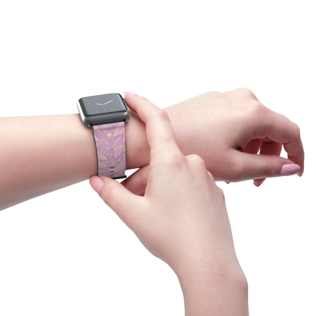 Angel Vehuiah iWatch Band — Pastel Feathers Pattern Apple Watch Strap