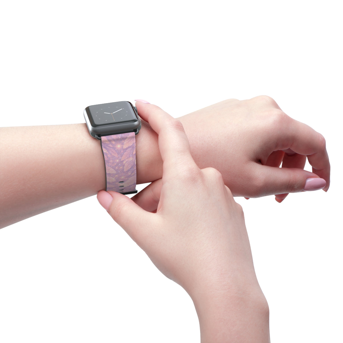 Angel Vehuiah iWatch Band — Pastel Feathers Pattern Apple Watch Strap