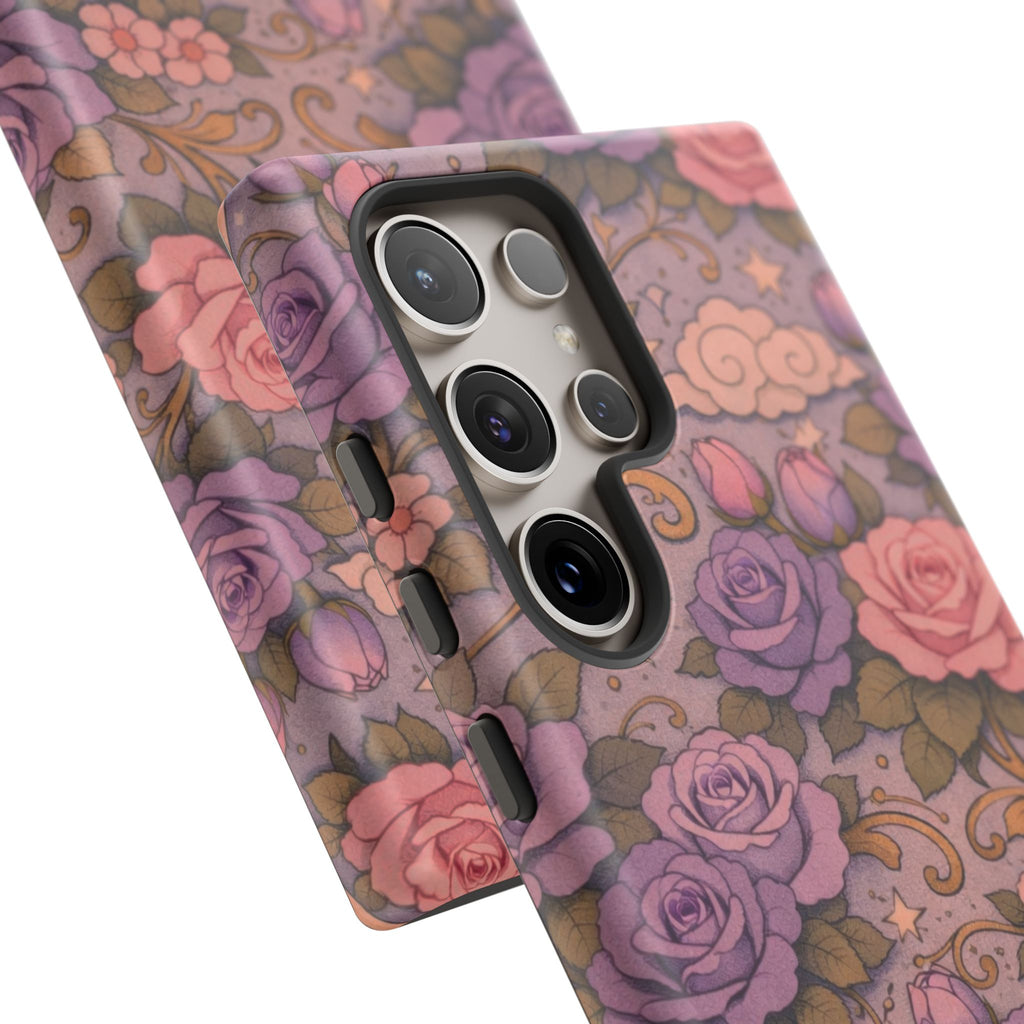 Samsung Galaxy Tough Phone Case — Master Portia's Rose Garden — The Sisterhood of the Rose Protective Samsung Cover