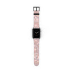 Lemurian Mermaid Crystal Garden Pattern iWatch Band — Pink Seashell Apple Watch Strap