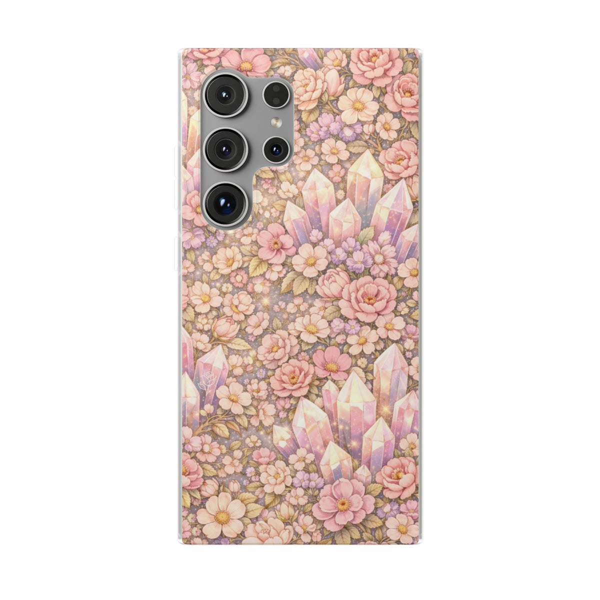 Samsung Galaxy Phone Case — Angelic Crystal Garden Clear Flexi Case