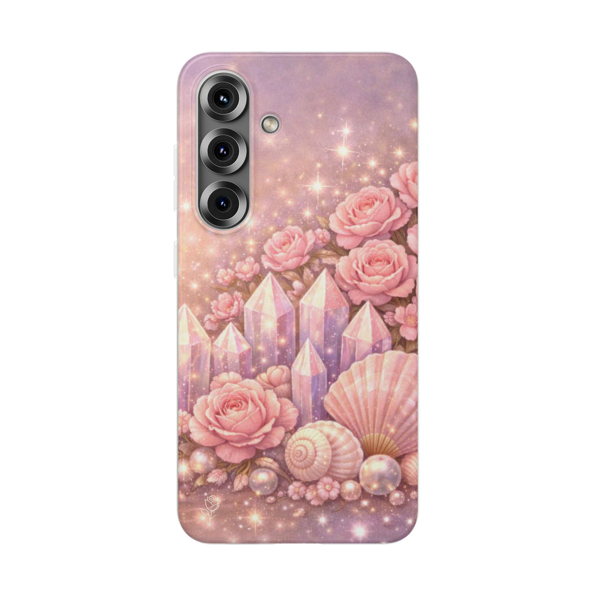Samsung Galaxy Phone Case — Lemurian Rose Crystal Garden Flexi Case