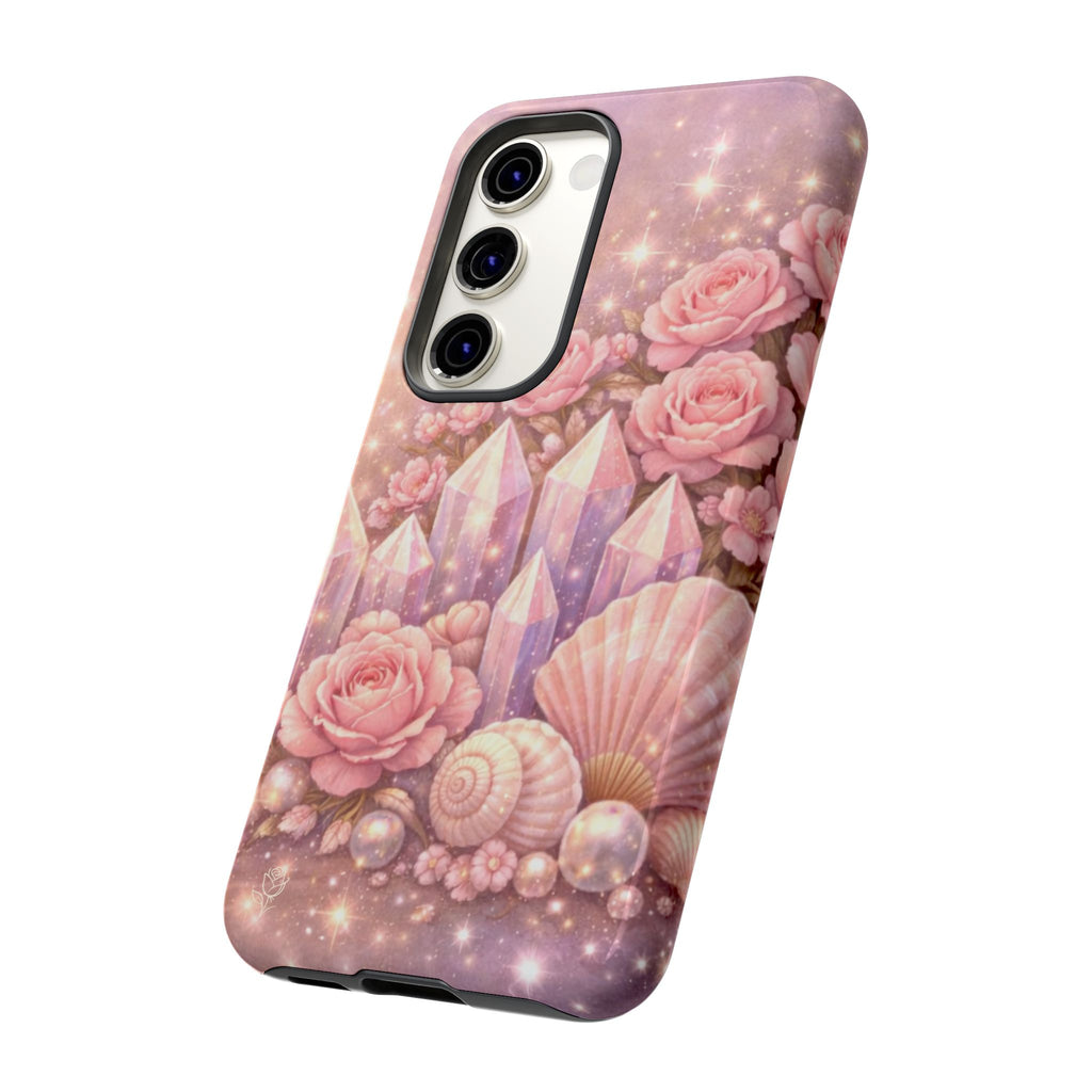 Samsung Galaxy Phone Case — Lemurian Rose Crystal Garden Tough Case