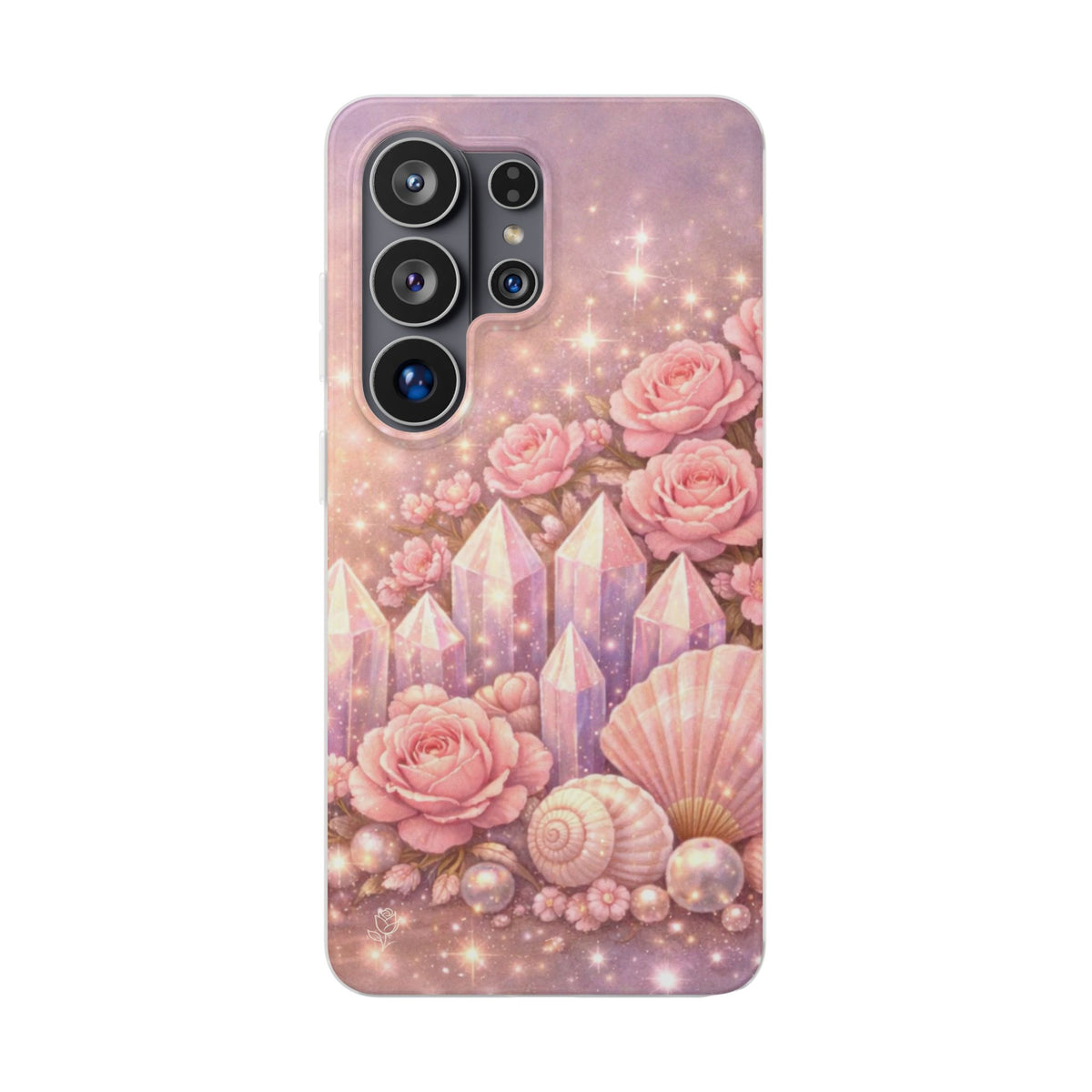 Samsung Galaxy Phone Case — Lemurian Rose Crystal Garden Flexi Case