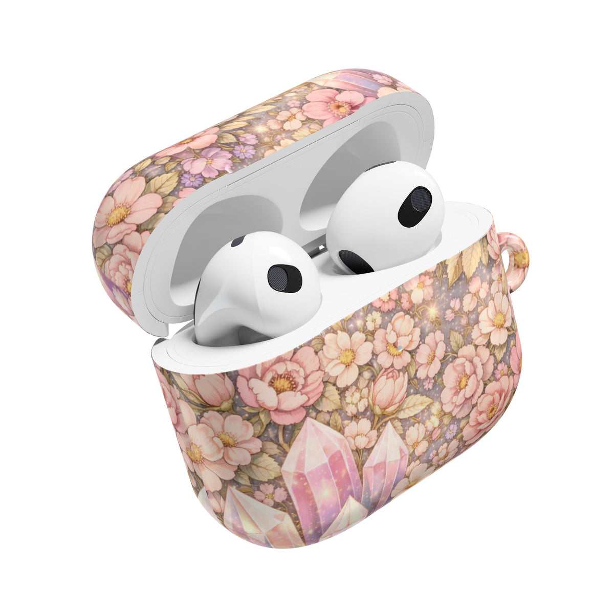 Floral Crystal AirPod Case — Angelic Crystal Garden AirPod Protector