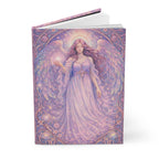 Birthday Angel Vehuiah Hardcover Journal (Lined Pages) — Lavender Guardian Notebook for Spiritual Reflection & Gift