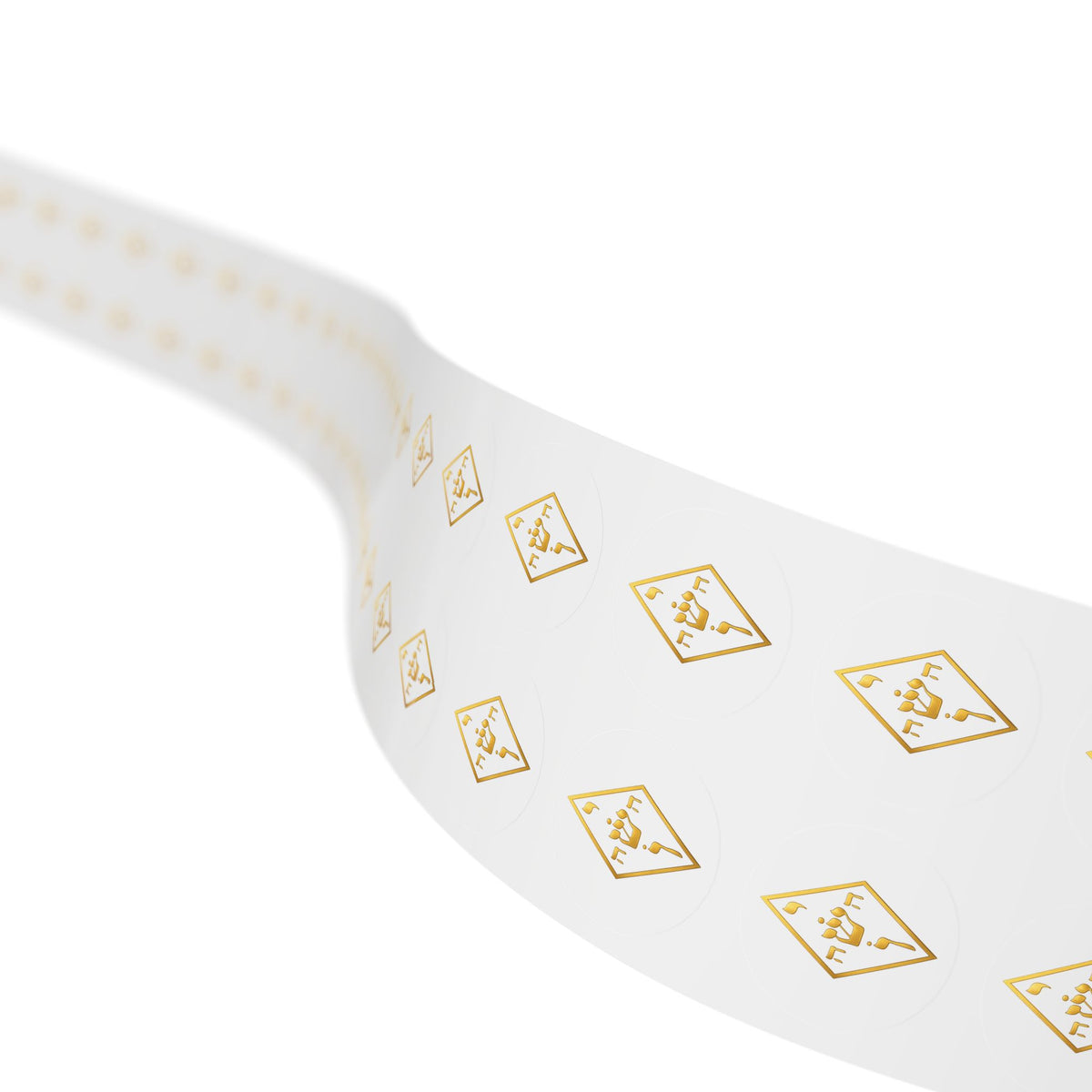 Golden Yoshua Radionic Symbol - Round Sticker Roll