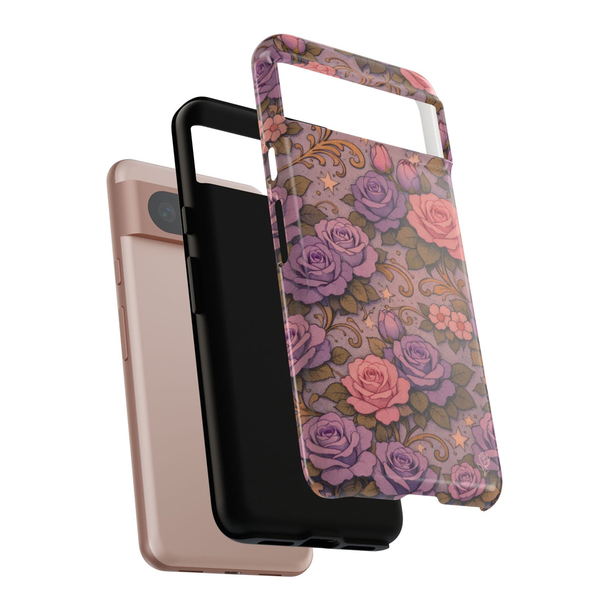 Google Pixel Tough Phone Case — The Sisterhood of the Rose — Master Portia's Rose Garden Vintage Drop-Proof Phone Cover