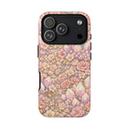 iPhone Case — Angelic Crystal Garden Phone Case — Pink Floral Quartz Protective Cover