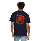 The Sisterhood of The Rose Graphic T-Shirt — Vintage Red Rose Back Print