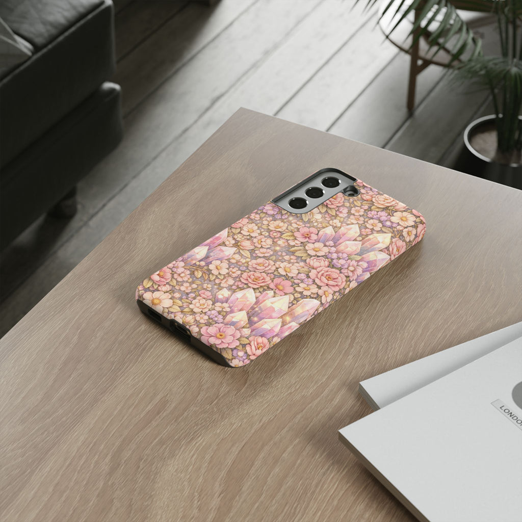 Samsung Galaxy Phone Case - Angelic Crystal Garden Tough Phone Case