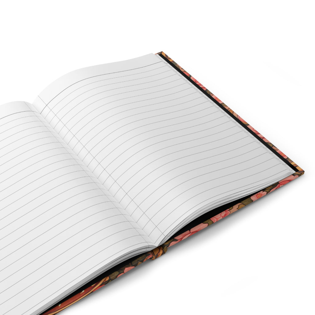 Master Nada Sacred Rose Hardcover Journal (Lined Pages) — Floral Spiritual Notebook