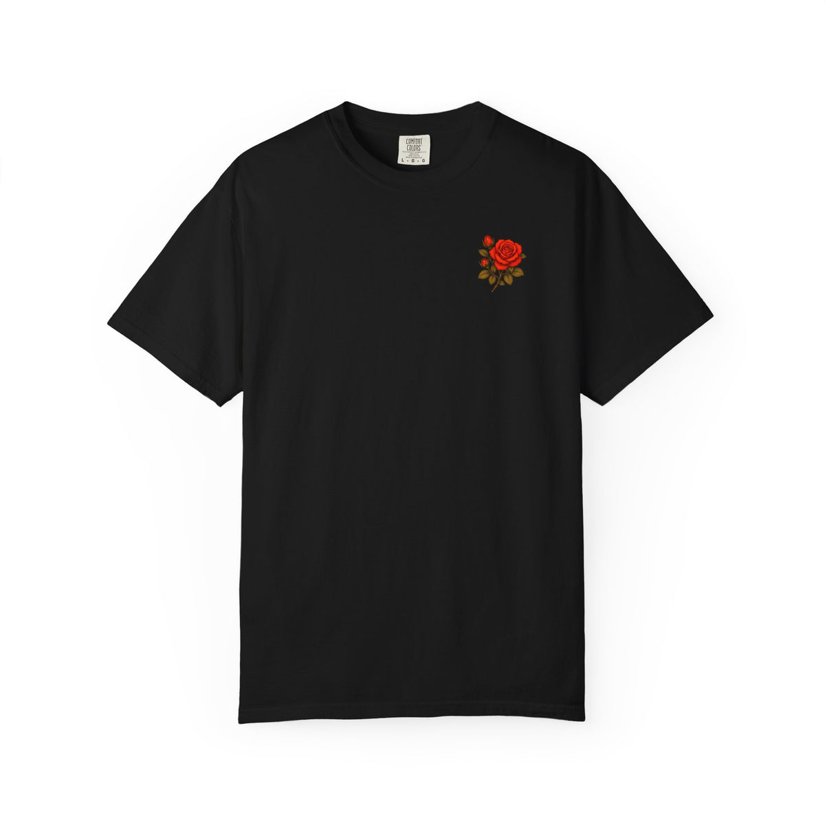 The Sisterhood of The Rose Graphic T-Shirt — Vintage Red Rose Back Print