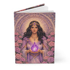 Master Portia Mystic Rose Violet Flame Hardcover Journal (Lined Pages)
