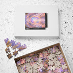 Lemurian Crystal Portal Jigsaw Puzzle — Ethereal Stairway to Light (110/252/520 pcs)