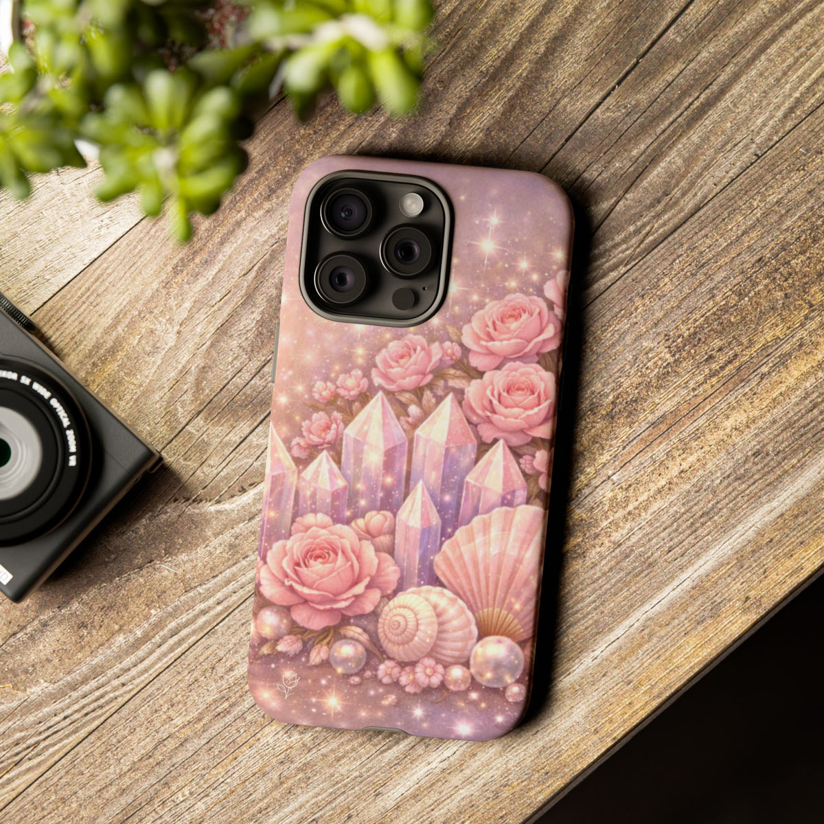 iPhone Case - Lemurian Rose Crystal Garden iPhoneTough Case