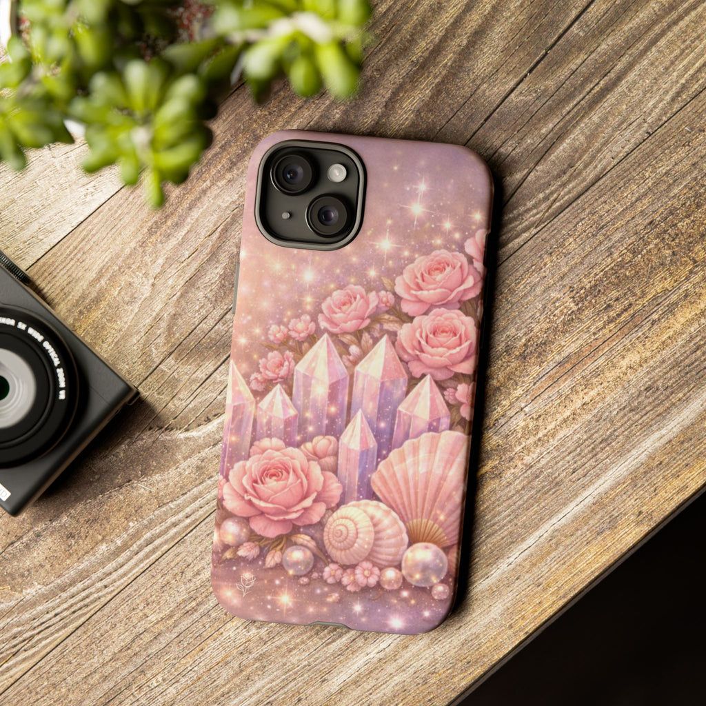 iPhone Case - Lemurian Rose Crystal Garden iPhoneTough Case