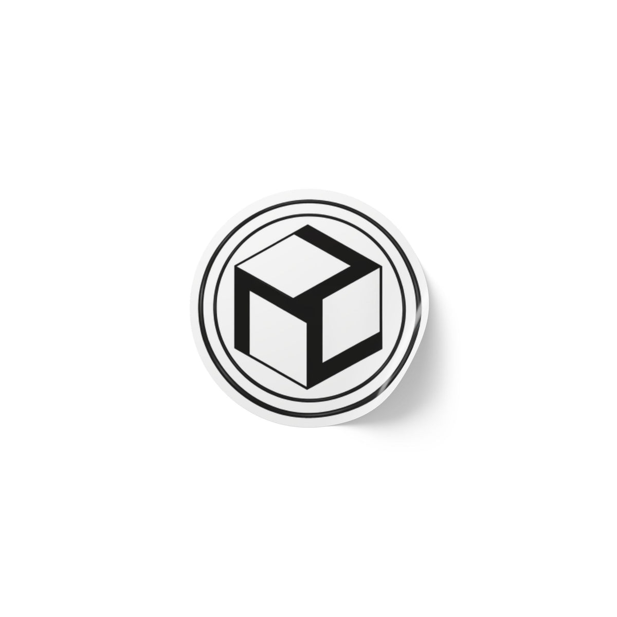 Black Antahkarana - Round Logo Sticker Roll