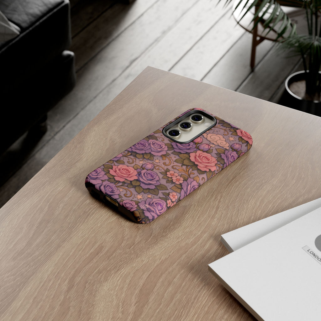 Samsung Galaxy Tough Phone Case — Master Portia's Rose Garden — The Sisterhood of the Rose Protective Samsung Cover
