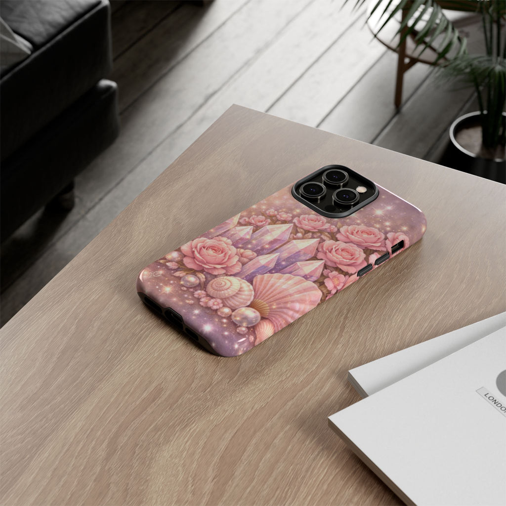 iPhone Case - Lemurian Rose Crystal Garden iPhoneTough Case