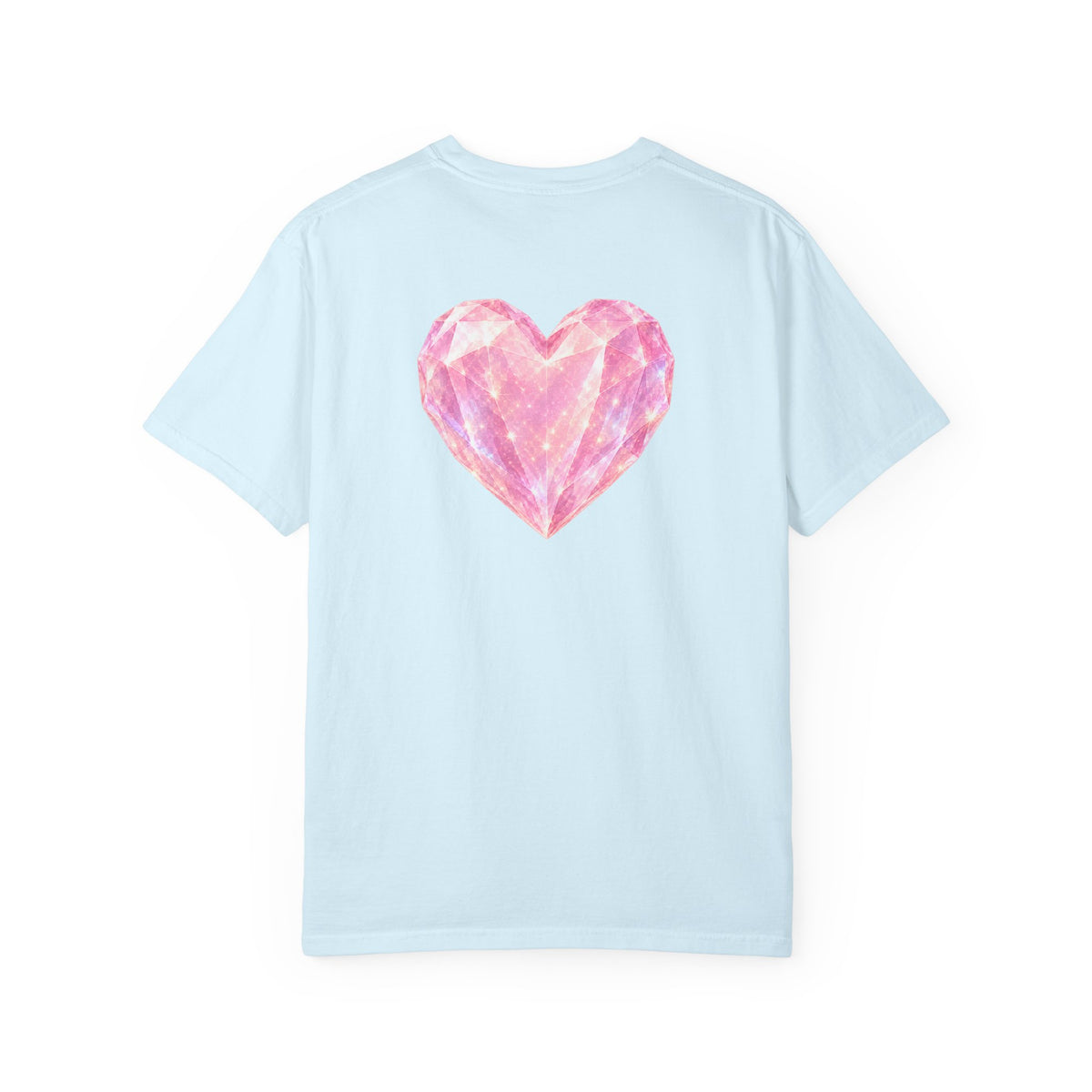 Pink Crystalline Diamond Heart T-Shirt — Crystal Heart Tee