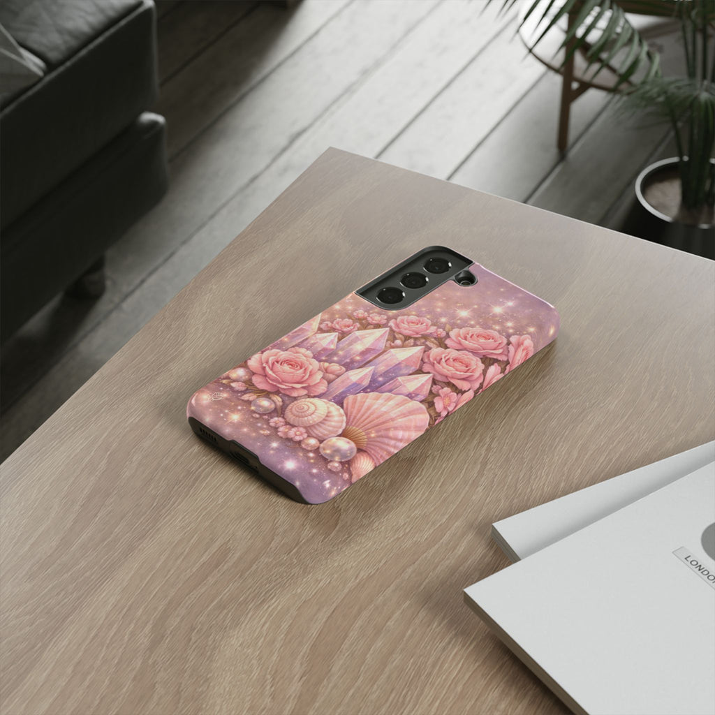 Samsung Galaxy Phone Case — Lemurian Rose Crystal Garden Tough Case